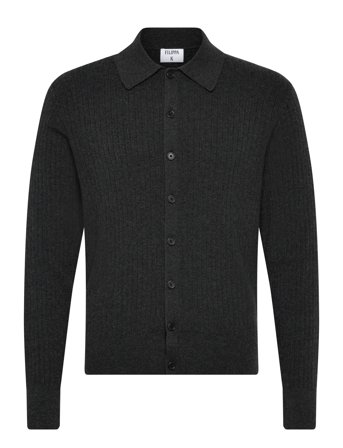 Filippa K Cotton Merino Knit Shirt - Grey - M