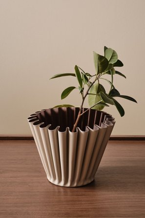 Jotex - Plantepotte Ljusbeige/brun - PHOENIX - Kjøp Krukker hos Jotex