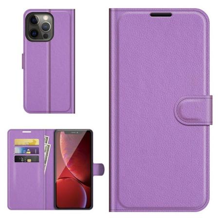 Klassisk iPhone 13 Pro Max flip etui - Lilla Purple
