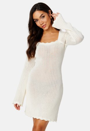 BUBBLEROOM Wren crochet dress White Klær