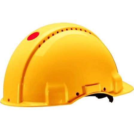 3M G3000 Sikkerhedshjelm Gul, Hovedværn
