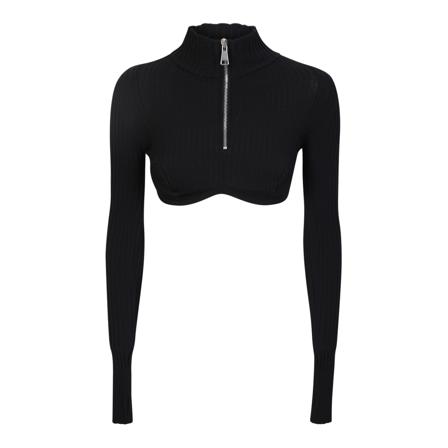 Andrea Adamo Long Sleeve Tops Sort, Dame