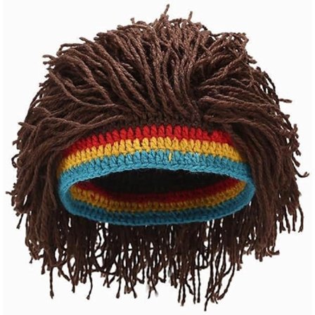 ING Kreativ Strikket Hue Sjov Parykhue Med Dreadlocks Til Fest Og Cosplay Til Mænd Og Kvinder Iøjnefaldende Festhat
