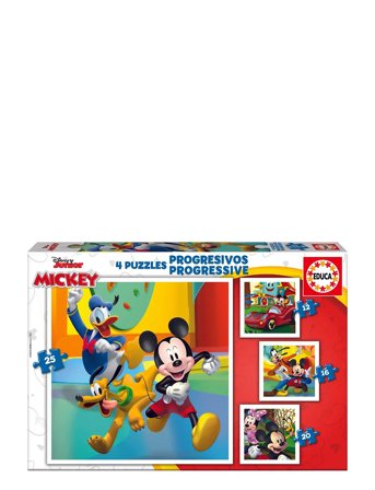 Educa Educa 12-16-20-25 Progressive Mickey & Friends - Multi/patterned - ONE SIZE
