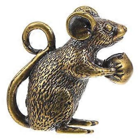 1 stk. Messing Mus Charme Smykkefremstilling Charme Kobber Rotte Vedhæng Nøglering Vedhæng