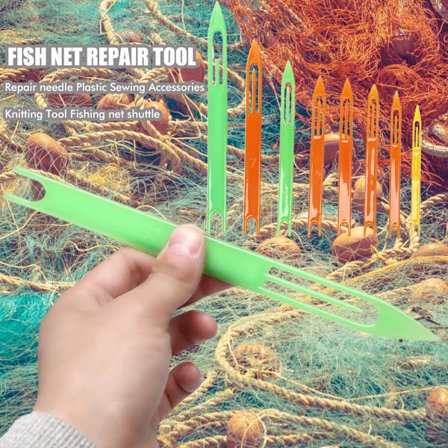 8 stk. Fiskenål Tackle Kit Netnål Strikkeværktøj Plast Håndlavede Fiskenet Reparation