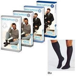 Man Support 18 Cotone Gambaletto Blu Taglia 4
