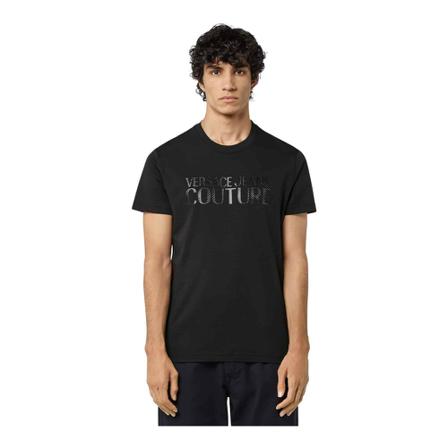 Versace Jeans Couture - T-shirts - Svart - Herr - Storlek: 2xl, Herr, Storlek: 2XL