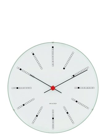 Arne Jacobsen Clocks Bankers Vægur Ø21 Cm - White - Ø21CM