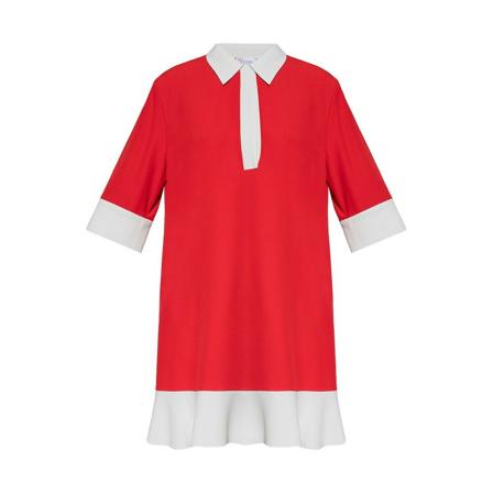 RED Valentino, Dress with collar Rood, Dames, Maat:2XS