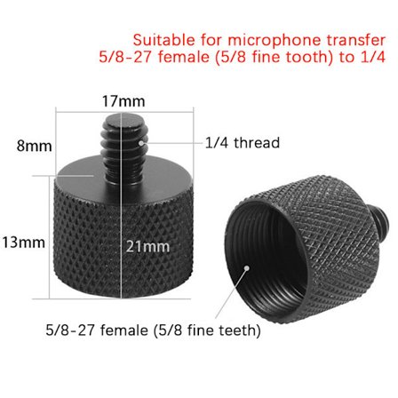 Kameratillbehör Kameraomvandlingsskruv 5/8 till 3/8 till 1/4 tum