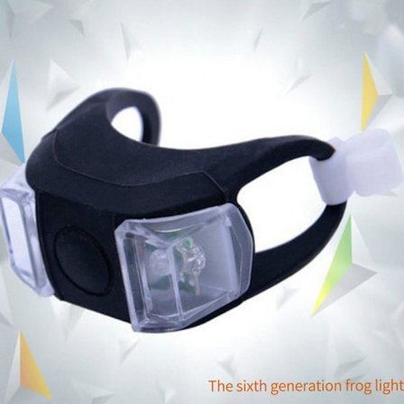 Cykelljus 6 Generation Frog Light AG10 Batteri Silikon Lig