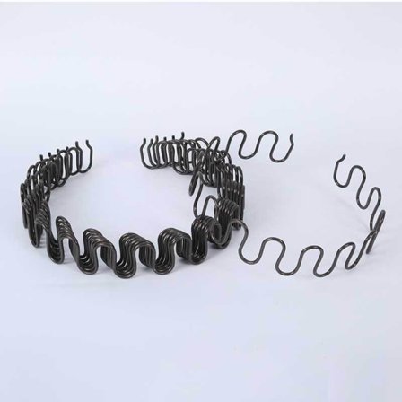 /Hc/1 sofafjær Serpentinspenningsfjær fjærbue fjær flat fjærbalansekrok Spenne fjærklemme Reparasjonssofa Elastisk (60cm + 2 klemmer + 6 spiker)