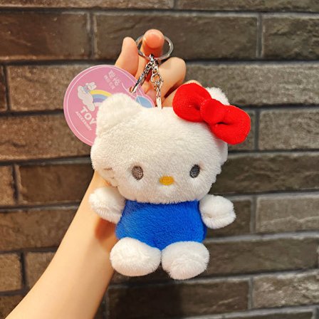 Sød lille dukke, par taske vedhæng, plyslegetøj dukke nøglering, dukke hæng