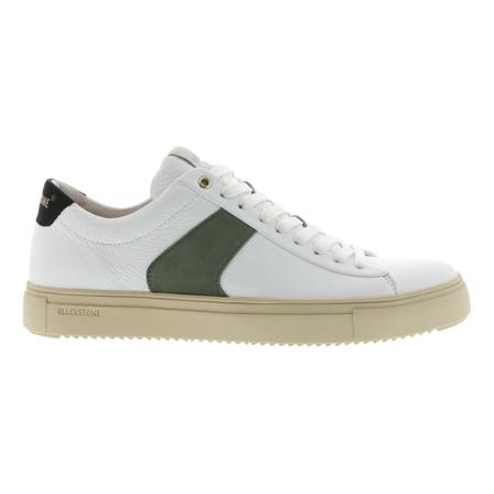 Blackstone Vg09 White Dark Green - LOW Sneaker , Wit , Heren , Maat: 42 EU
