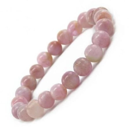 Armbånd - Kunzite - Justerbart - Perler 7-8 mm - Åndelig beskyttelse - Positiv energi