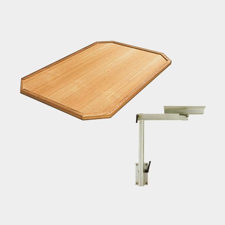 Kantelbare tafel in houtlaminaat Lagun Rimini, 85 x 54 cm + Lagun tafelpoten