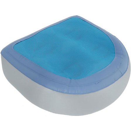 Oppusteligt spabad boostersæde med sugekopper - Dobbelt luft- og vandfyldt spa pude til rygstøtte, passer til badekar og transportable