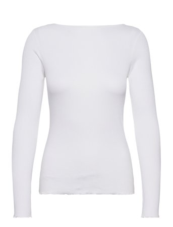 A-View Florine L/S Top - White - M