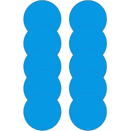 Pool- och Badtunnereparationssats Lazy Spa Punkteringsreparationssats Uppblåsbar Pool Badtunna Självhäftande PVC-lapp Rund Blå 10 st