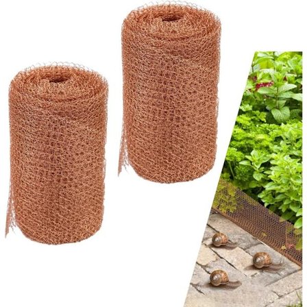 6 meter anti snigel koppartrådsnät Förhindrar effektivt sniglar och skadedjur Säkert och effektivt koppartrådsnät lämpligt för trädgårdsråttor, 