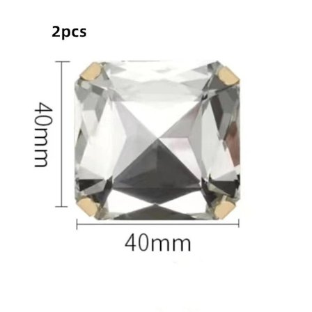 2 st skoklämmor glänsande dekorativa klämmor STIL 3 STIL 3 Stil 3