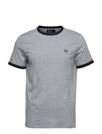 Ringer T-Shirt T-shirts Short-sleeved Harmaa Fred Perry