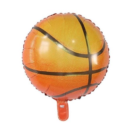 6 stycken 18 tum basketbollballonger, aluminiumfolie ballong sport