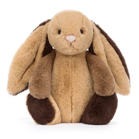 Jellycat 31 cm Bashful Patchwork Brown Bunny kosedyr