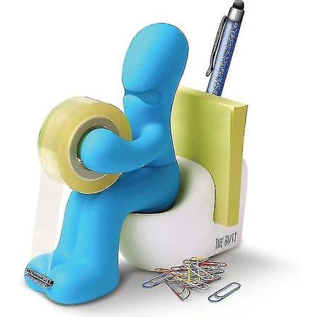 Røvformet tape-dispenser - Sjov gave til mænd, usædvanlig og sjov gave til kollega, kontor eller chef