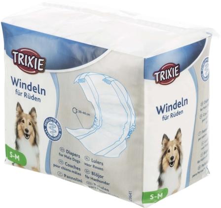 Trixie uroskoirien vaipat, S-M 30-46 cm, 12 kpl