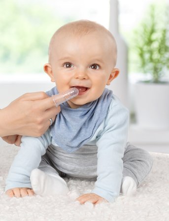 Reer Silicone Finger Toothbrush 2 Pieces - Multi/patterned - ONE SIZE