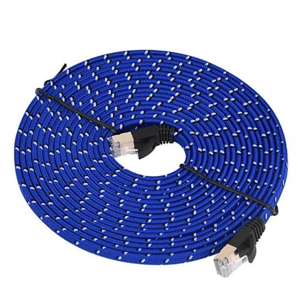 CAT7 RJ45 10 Gbps Patch Skärmad Lan Nätverkskabel Platt Ethernet-kabel 5m