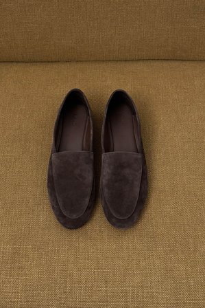 Premium Selection - Loafers i semsket skinn - Lave sko - Brun - EU 38