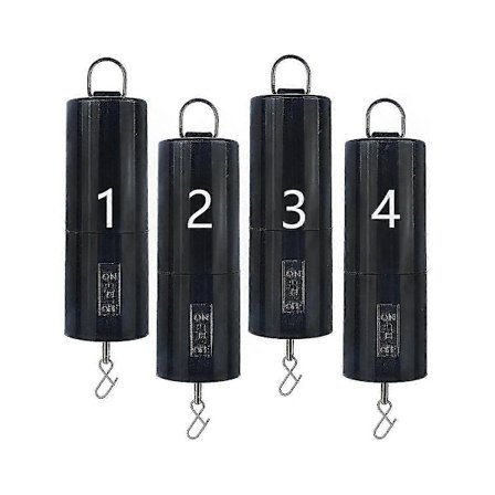 4 st Vindsnurrmotor Hängande Display Motor Batteridriven Roterande Motor Flerfunktions för Vindsnurra Gårdsdekor (FMY)