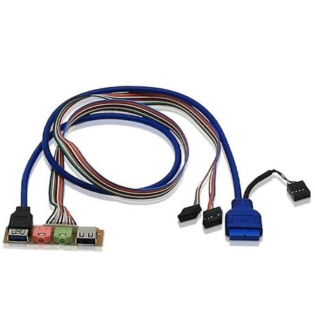 Usb 2.0+ 3.0 Port Kotelo PC-tietokoneen Kotelo Äänen Etupaneeli Vaihda Kaapelit 70cm