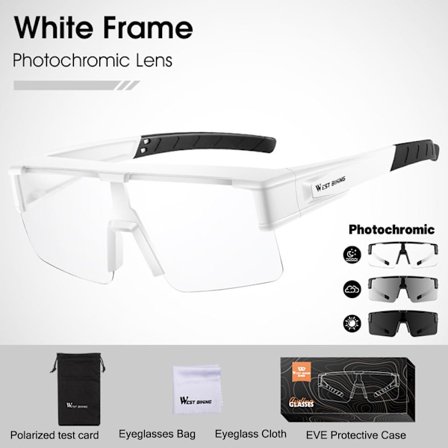 Fit Over Photochromic Solglasögon Polarized Solglasögon Photochromic White