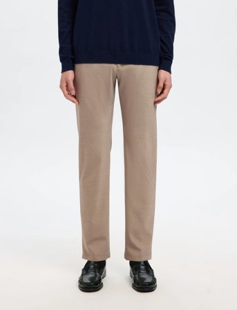 Selected Slh175-Slim Robert Flex Pants Noos - Beige - 33 x 34