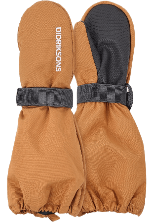 Didriksons Biggles Kid's Mittens Accessoarer Unisex Brun 8/10