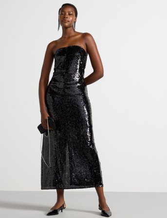 Lindex Dress Ada - Black - M