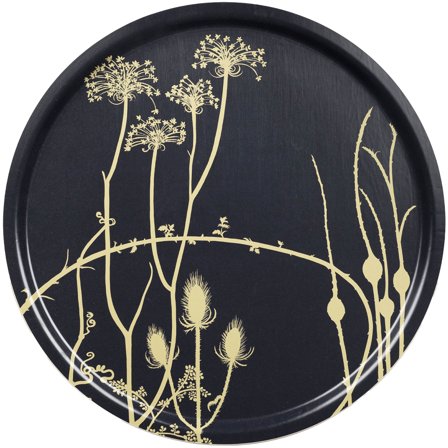 Marimekko Vuoren Kasvit bricka 65 cm, midnight blue | Dukning & Servering > Brickor & Underlägg > Bricka | Bagaren och Kocken