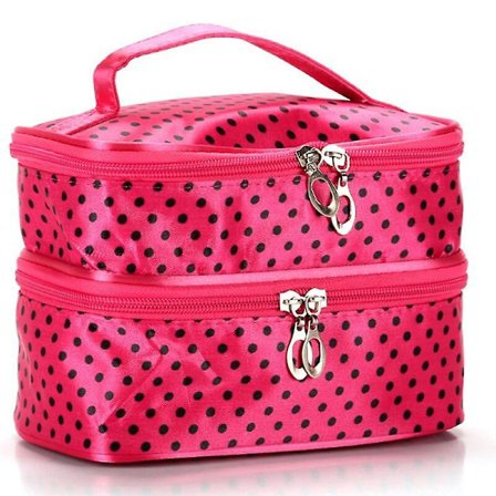 Double-layer Makeup Artist Bag Toilet Necessaire Women Makeup Cosmetic Bag Organizer Beauty Case Toiletry Kit Travel Necessaries