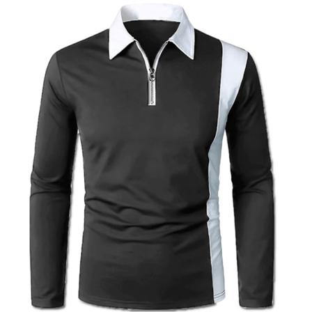 Män Color Block Fall Toppar Långärmade T-shirts