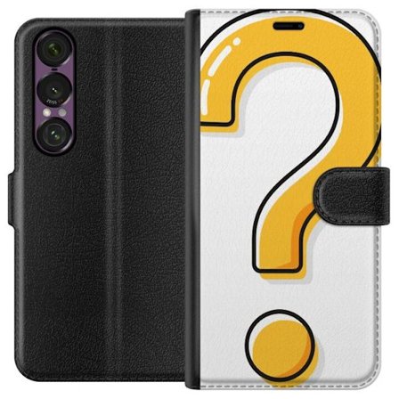 Kompatibel Tegnebogsetui til Sony Xperia 1 VII Spørgsmålstegn