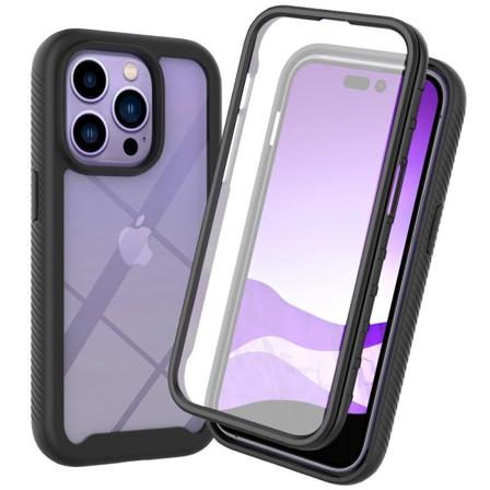 Iphone 14 Pro Max Pc + Tpu Full Protection Skal - Svart Svart