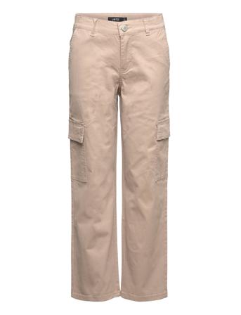 Nlntalse Twi Straight Cargo Pant Noos Cargo Pants Beige LMTD*Betinget Tilbud