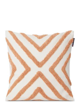 Rug Graphic Recycled Cotton Canvas Pillow Cover Home Textiles Cushions & Blankets Cushion Covers Hvit Lexington Home*Betinget Tilbud