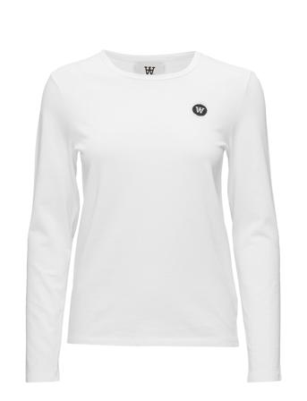 Moa Long Sleeve T-shirts & Tops Long-sleeved Vit Wood Wood