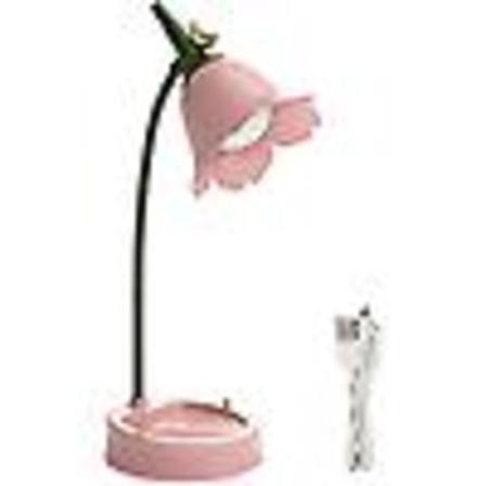 Kreativ mobiltelefonholdare soveværelse sovsal dekorativ bordslampa (rosa)