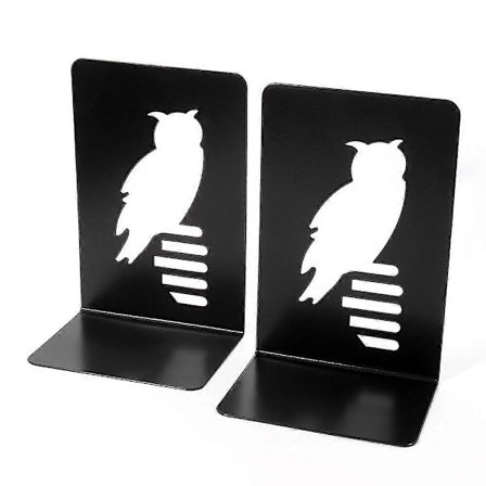 Bogstøtte Sæt med 2 Ugler (sort) [DB]